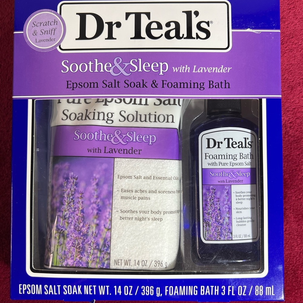 DR. TEAL’S EPSOM SALT SOAK & FOAMING BATH